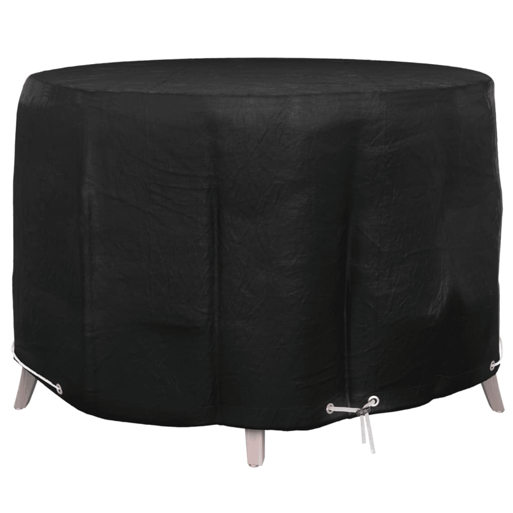 Hagemøbeltrekk 6 maljer Ø125x75 cm rund vidaXL