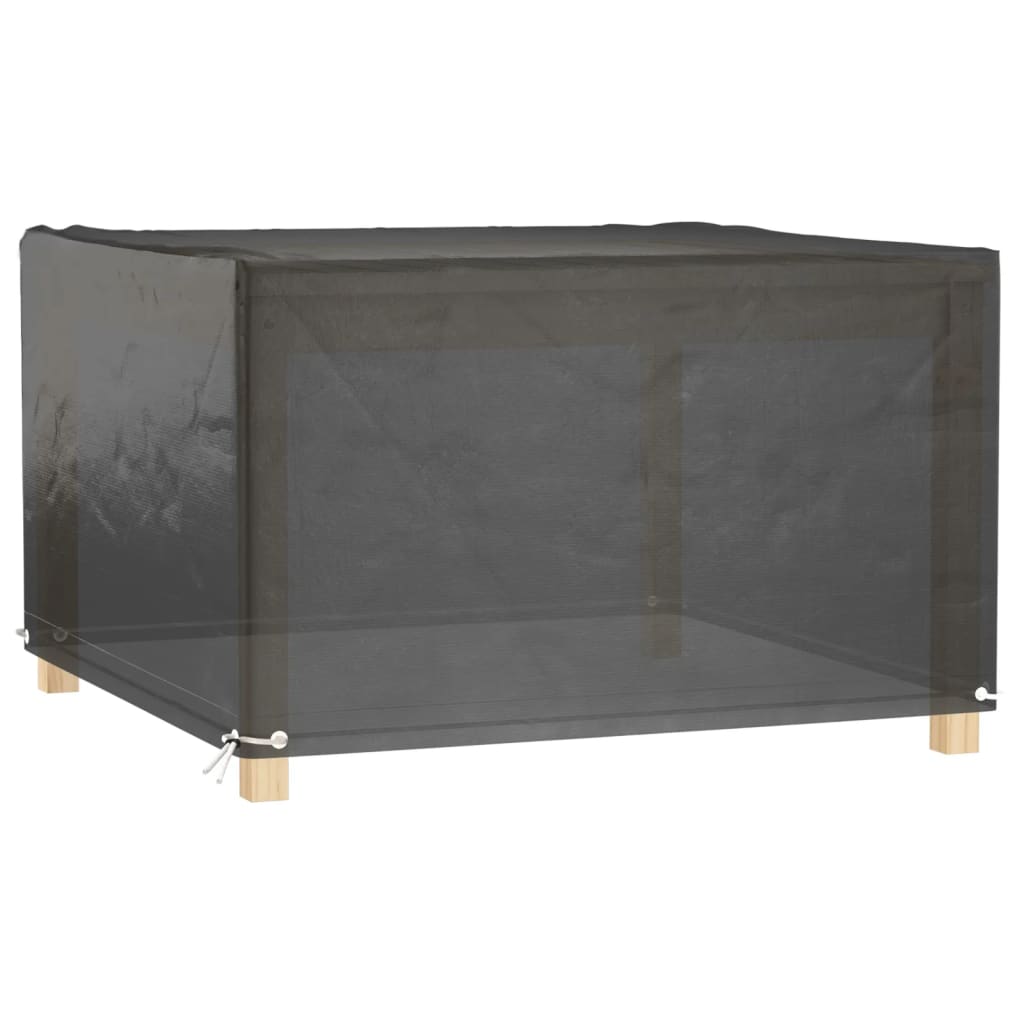 Hagemøbeltrekk 8 maljer 132x132x80 cm firkantet vidaXL