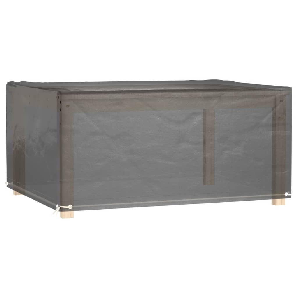 Hagemøbeltrekk 8 maljer 160x120x75 cm rektangulær vidaXL