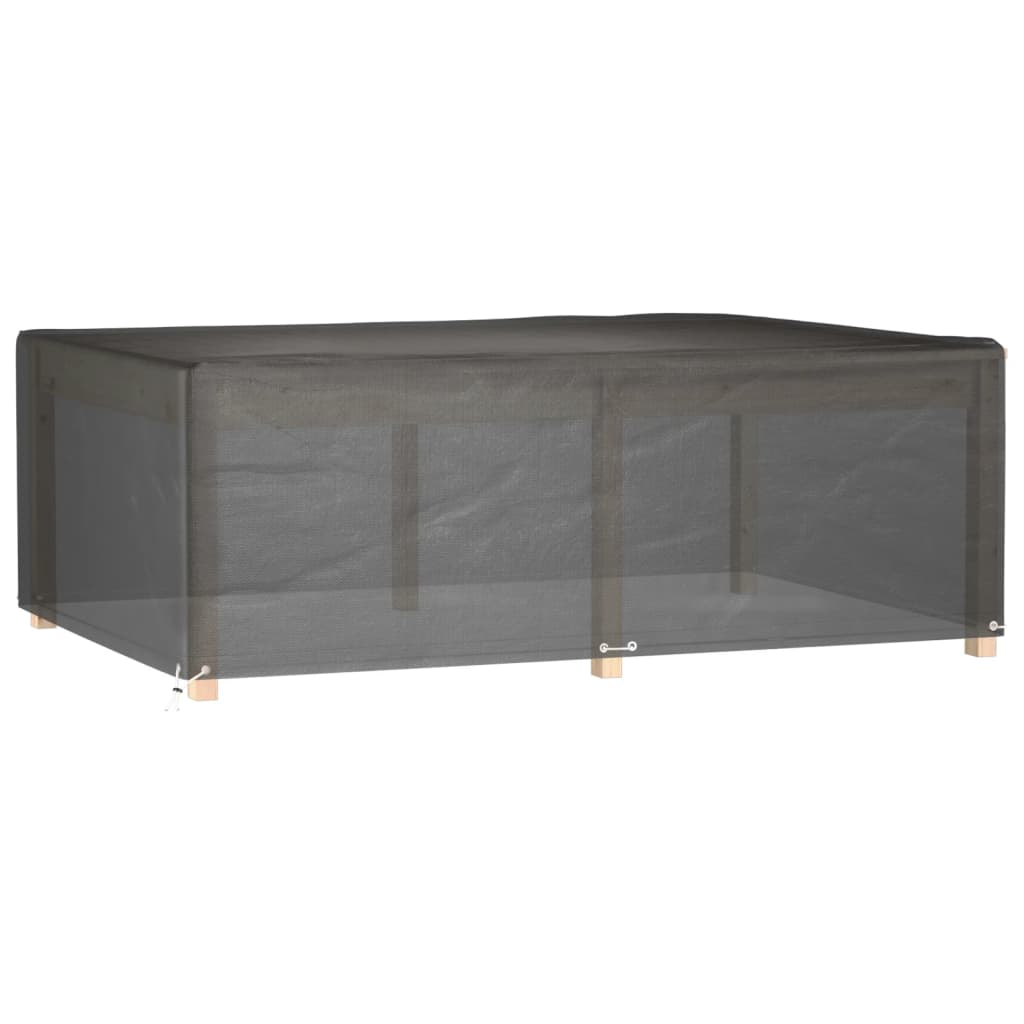 Hagemøbeltrekk 12 maljer 230x165x80 cm rektangulær vidaXL