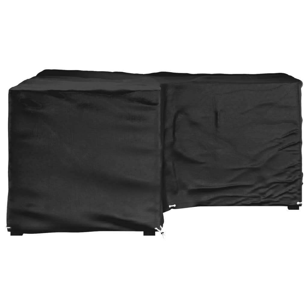 L-formet hagemøbeltrekk 16 maljer 215x215x90 cm