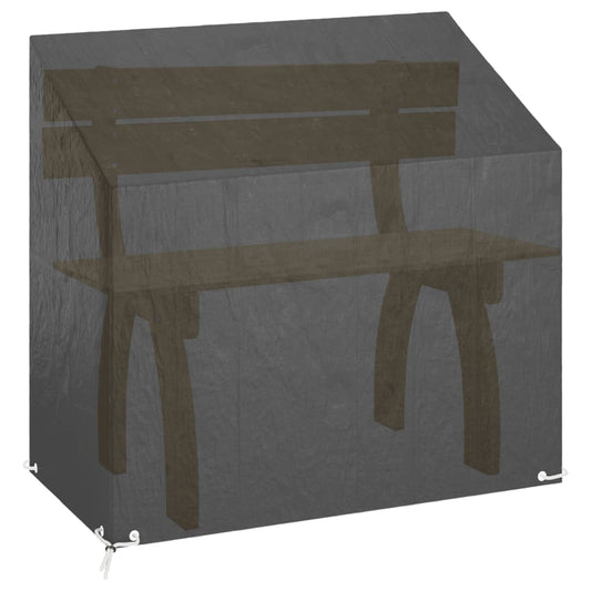 Trekk til hagebenk 8 maljer 130x70x70/88 cm polyetylen