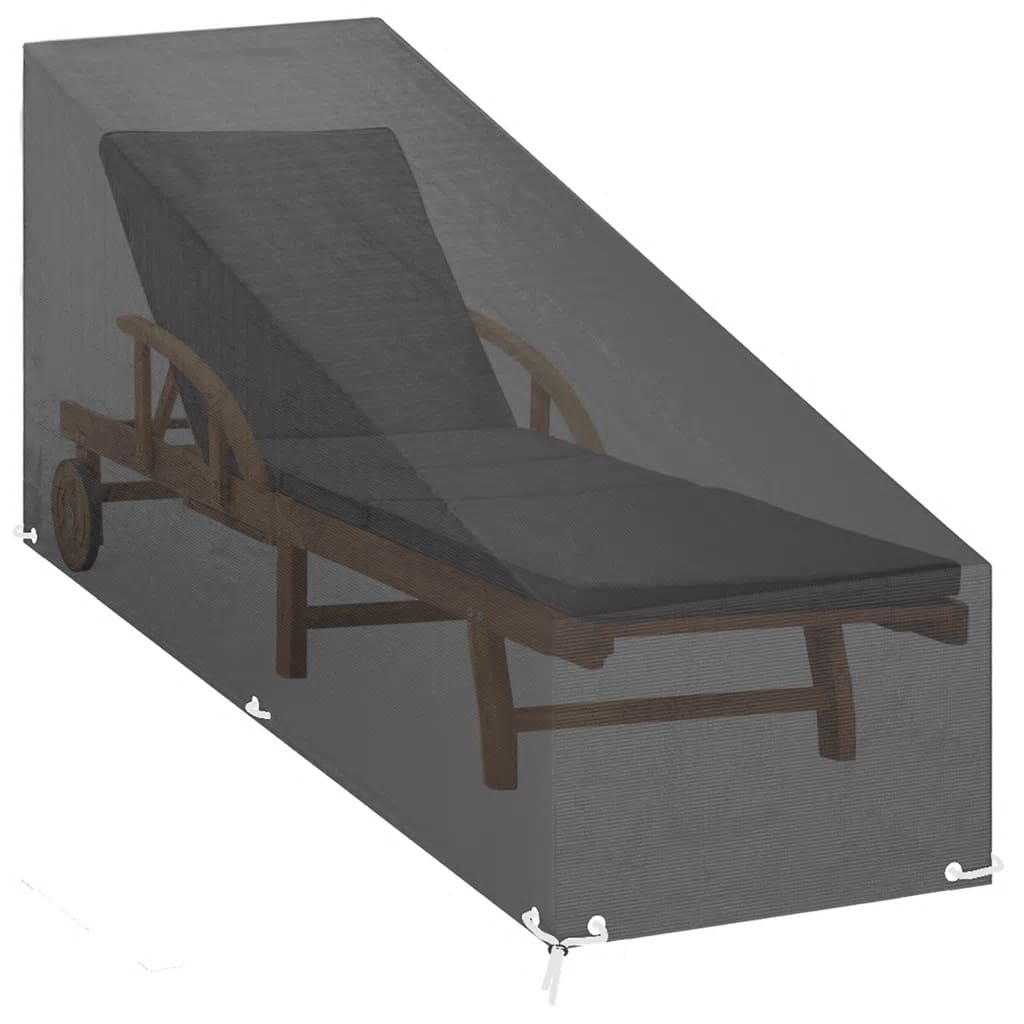 Solsengtrekk 12 maljer 200x65x35/60 cm polyetylen vidaXL