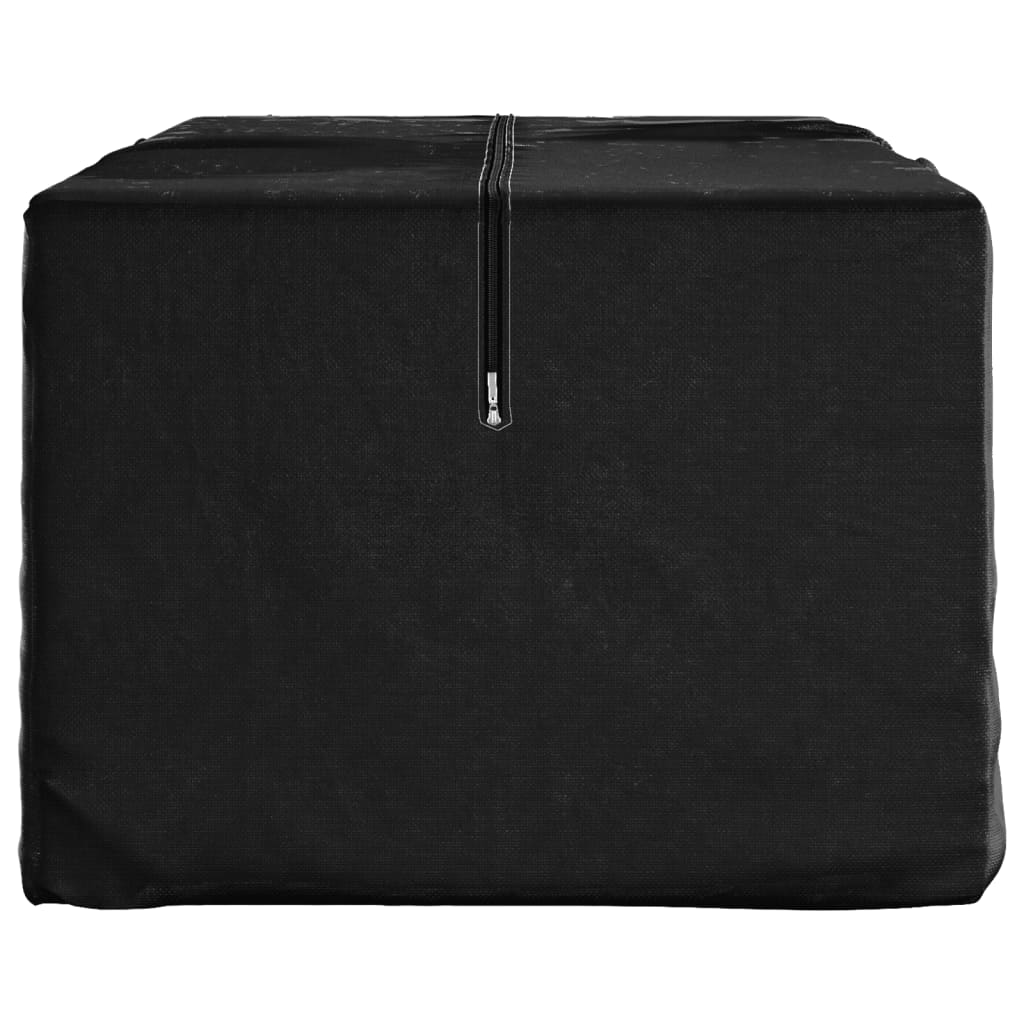 Oppbevaringspose for hageputer svart 135x40x55 cm polyetylen vidaXL