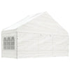 Paviljong med tak hvit 8,92x5,88x3,75 m polyetylen