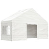 Paviljong med tak hvit 8,92x5,88x3,75 m polyetylen
