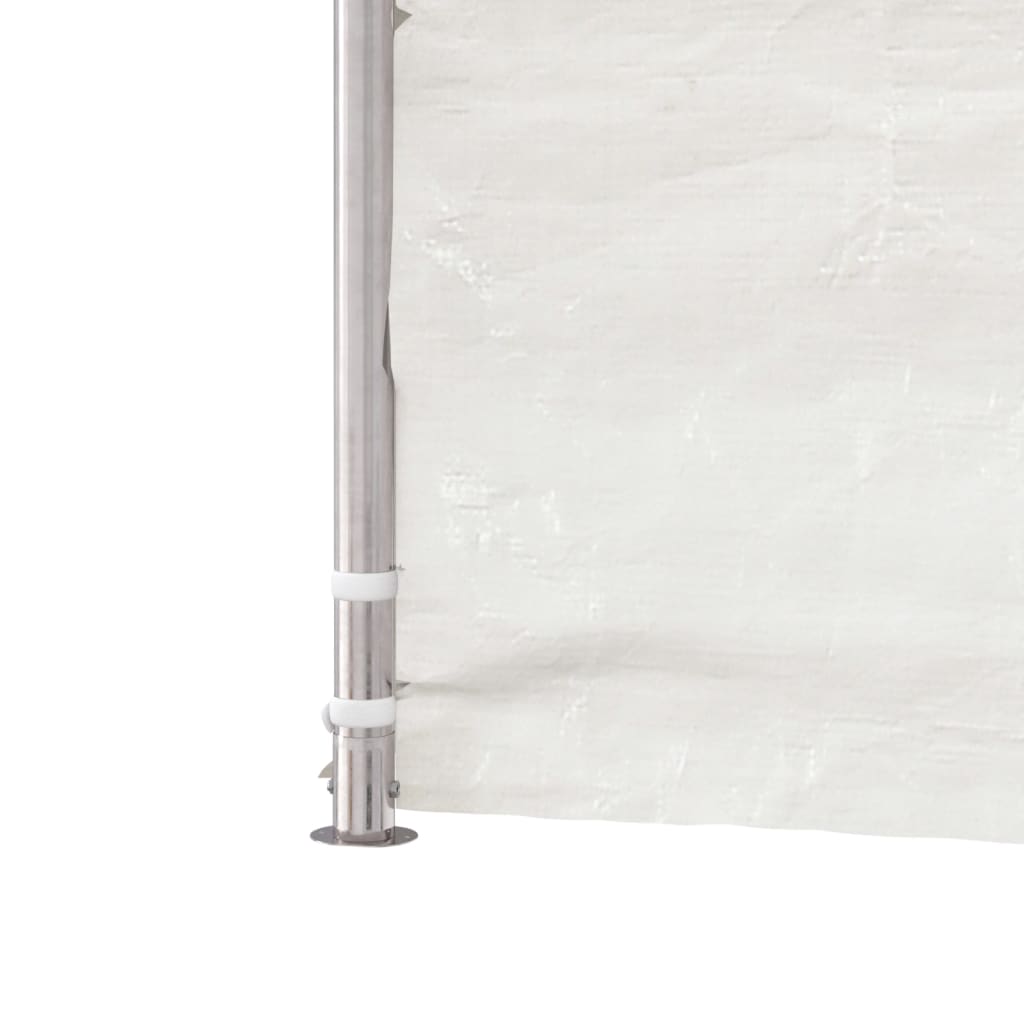 Paviljong med tak hvit 11,15x5,88x3,75 m polyetylen
