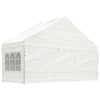 Paviljong med tak hvit 13,38x5,88x3,75 m polyetylen