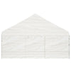 Paviljong med tak hvit 15,61x5,88x3,75 m polyetylen
