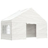 Paviljong med tak hvit 17,84x5,88x3,75 m polyetylen