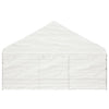 Paviljong med tak hvit 17,84x5,88x3,75 m polyetylen