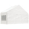 Paviljong med tak hvit 20,07x5,88x3,75 m polyetylen
