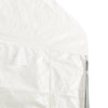 Paviljong med tak hvit 20,07x5,88x3,75 m polyetylen