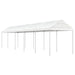 Paviljong med tak hvit 11,15x2,28x2,69 m polyetylen