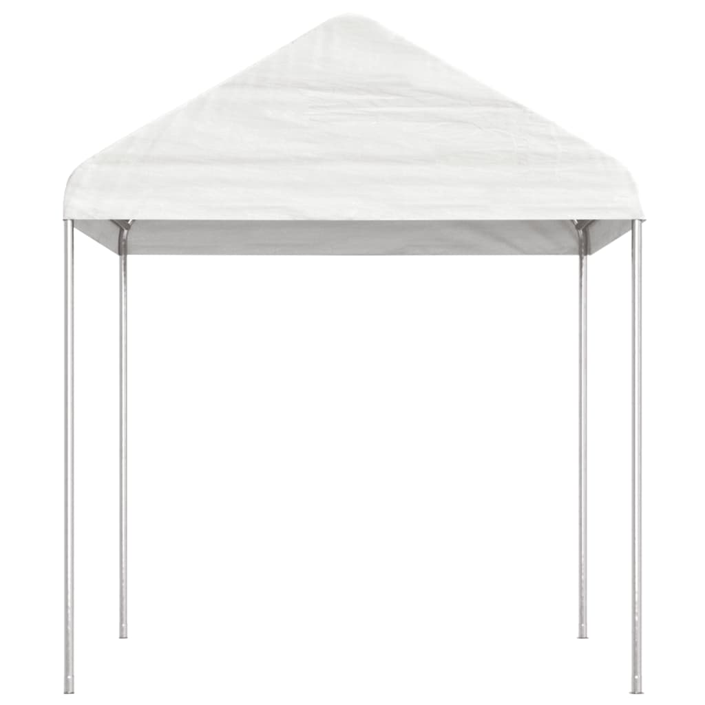 Paviljong med tak hvit 11,15x2,28x2,69 m polyetylen