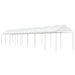 Paviljong med tak hvit 17,84x2,28x2,69 m polyetylen