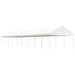 Paviljong med tak hvit 20,07x4,08x3,22 m polyetylen