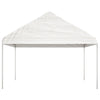 Paviljong med tak hvit 20,07x4,08x3,22 m polyetylen