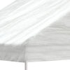 Paviljong med tak hvit 13,38x5,88x3,75 m polyetylen