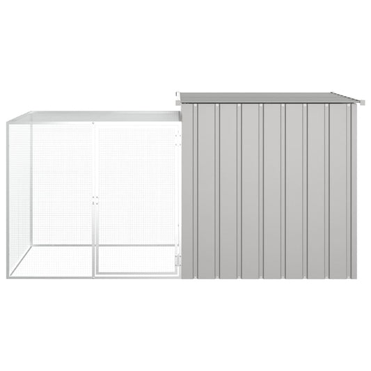Kaninbur grå 200x91x100 cm galvanisert stål