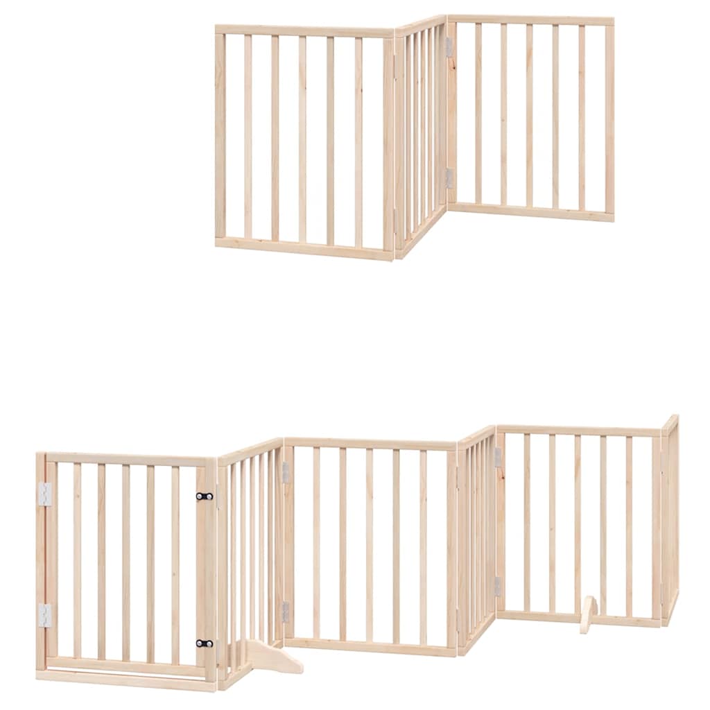 Hundeport sammenleggbar 15 paneler 750 cm poppeltre