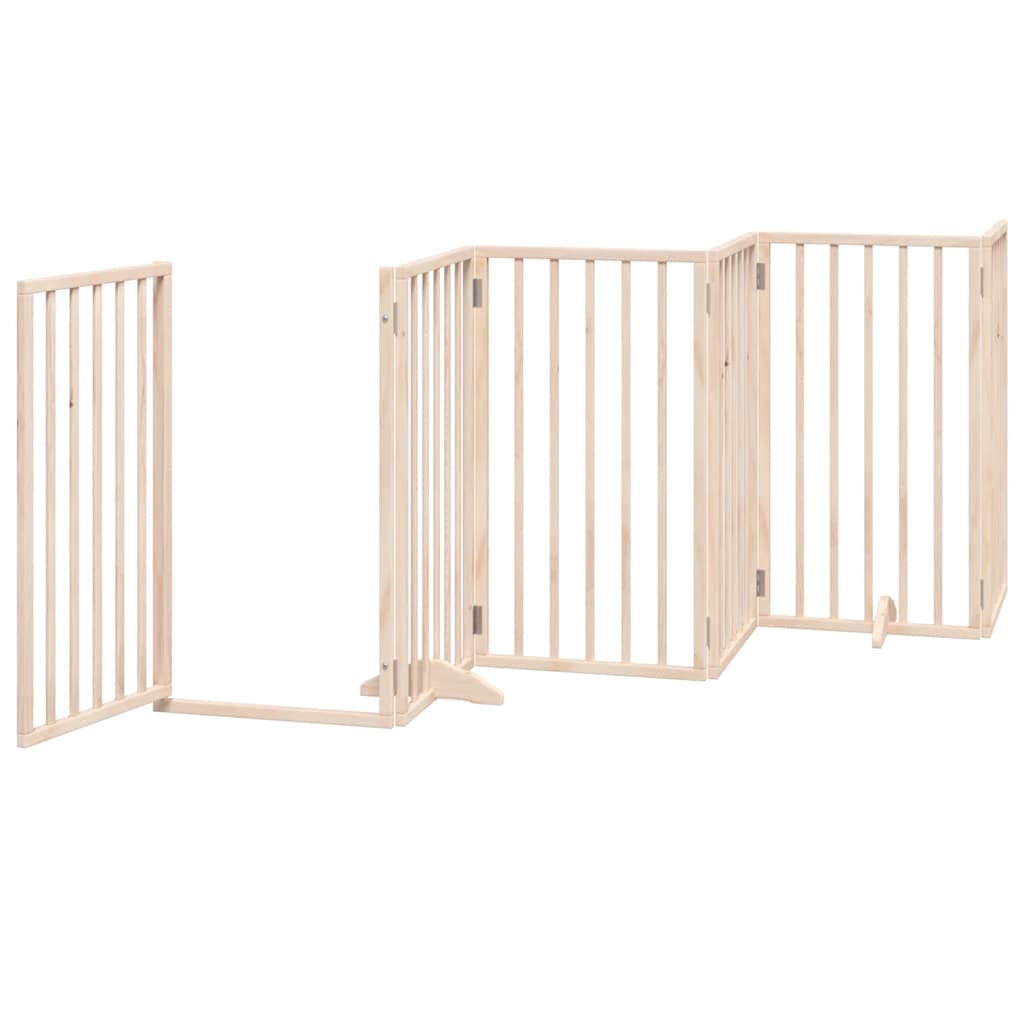 Hundeport sammenleggbar 12 paneler 300 cm poppeltre