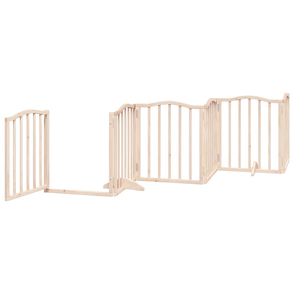 Hundeport sammenleggbar 12 paneler 300 cm poppeltre