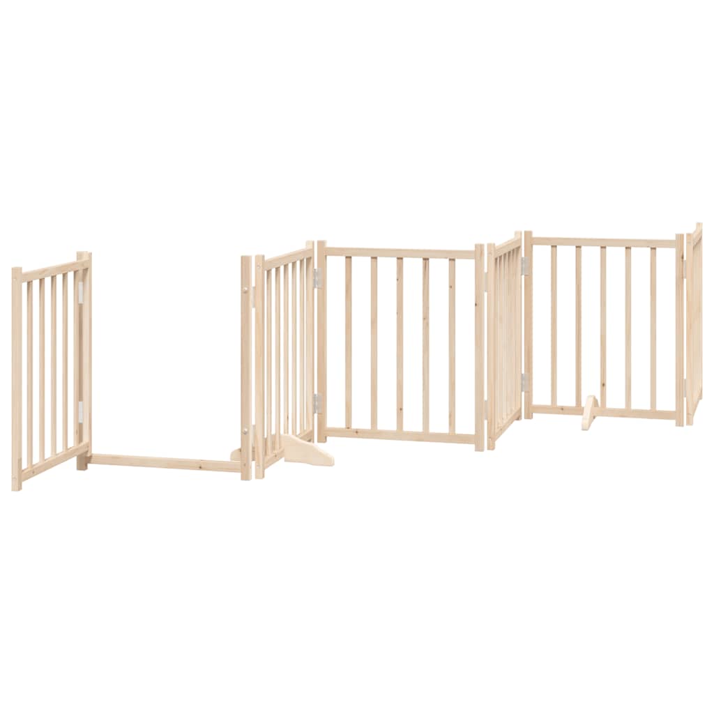 Hundeport sammenleggbar 15 paneler 750 cm poppeltre vidaXL