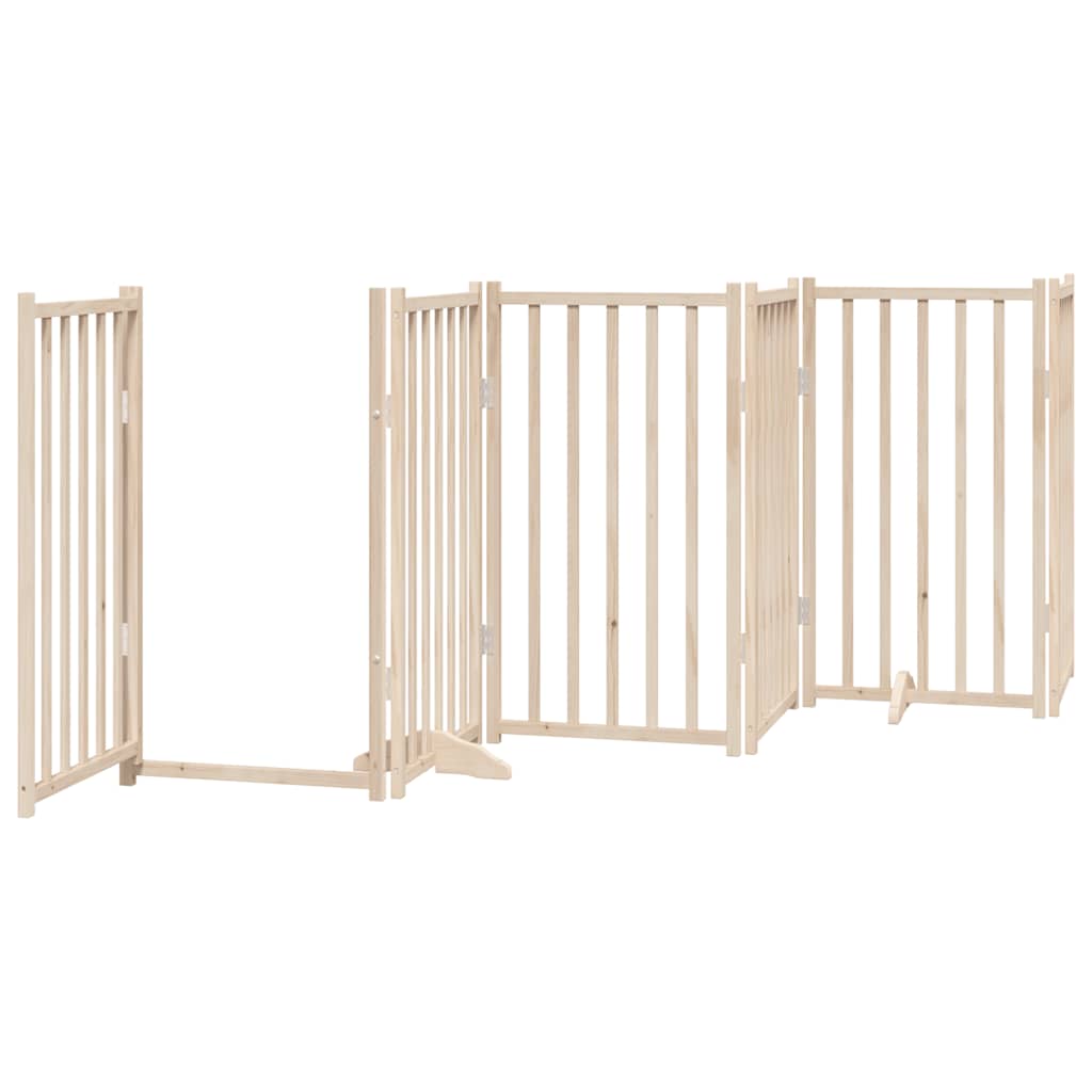 Hundeport sammenleggbar 12 paneler 300 cm poppeltre