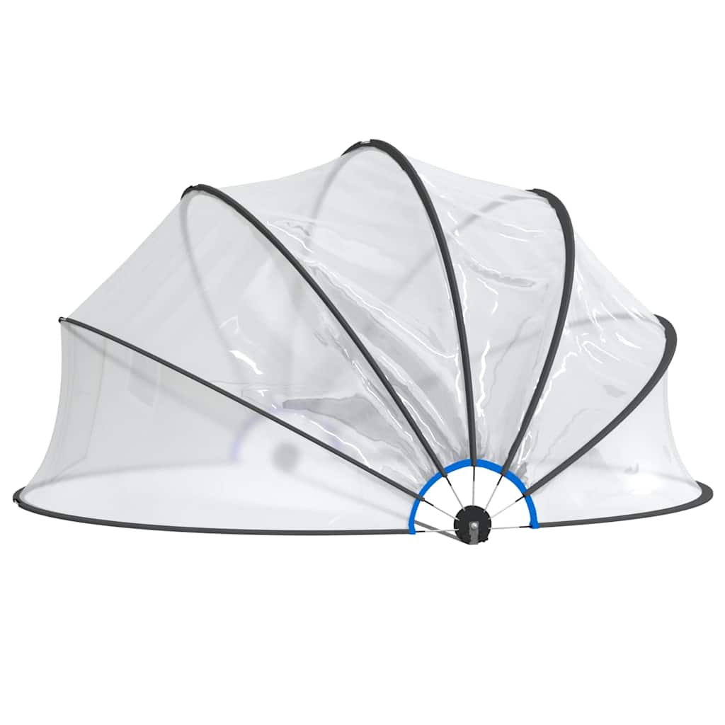 Bassengkuppel rund 406x203 cm PVC