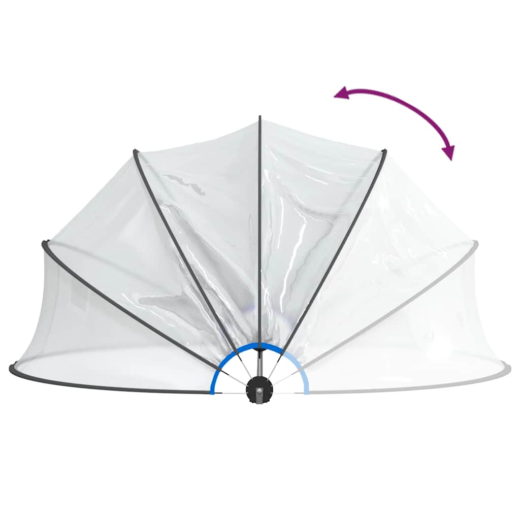 Bassengkuppel rund 467x234 cm PVC