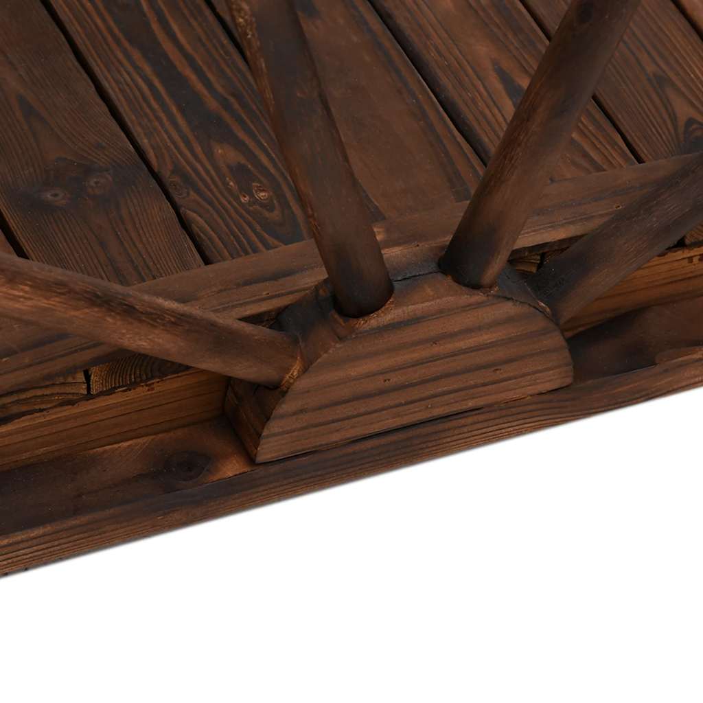 Hagebro med halvhjul 99x50x38 cm heltre gran vidaXL