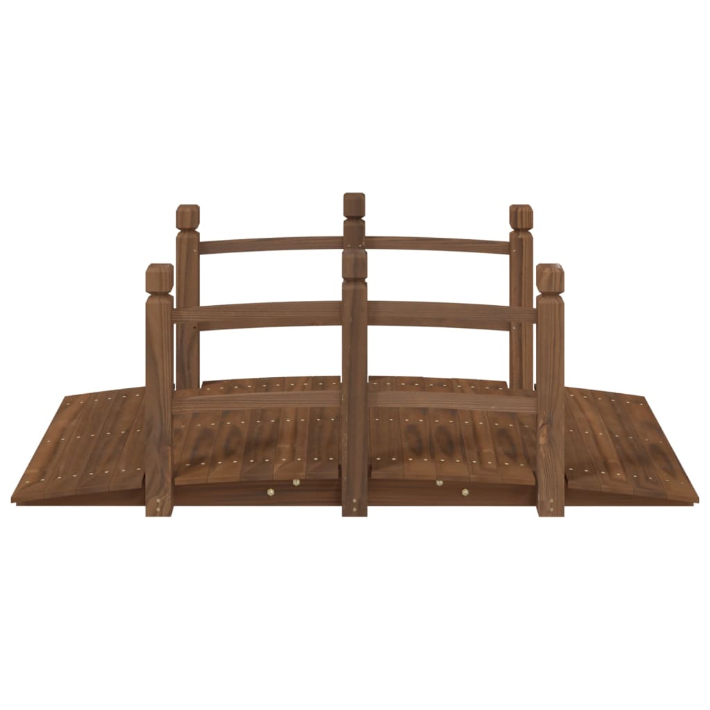 Hagebro med rekkverk 150x67x56cm heltre gran
