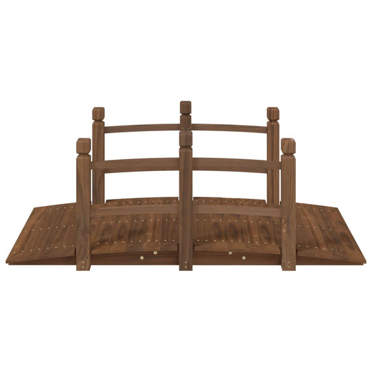 Hagebro med rekkverk 150x67x56cm heltre gran