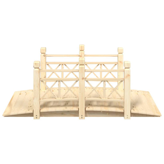 Hagebro med rekkverk 150x67x56cm heltre gran