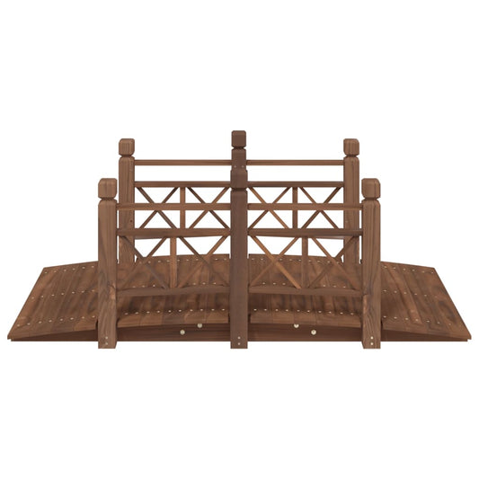Hagebro med rekkverk 150x67x56cm heltre gran