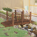 Hagebro med rekkverk 150x67x56cm heltre gran