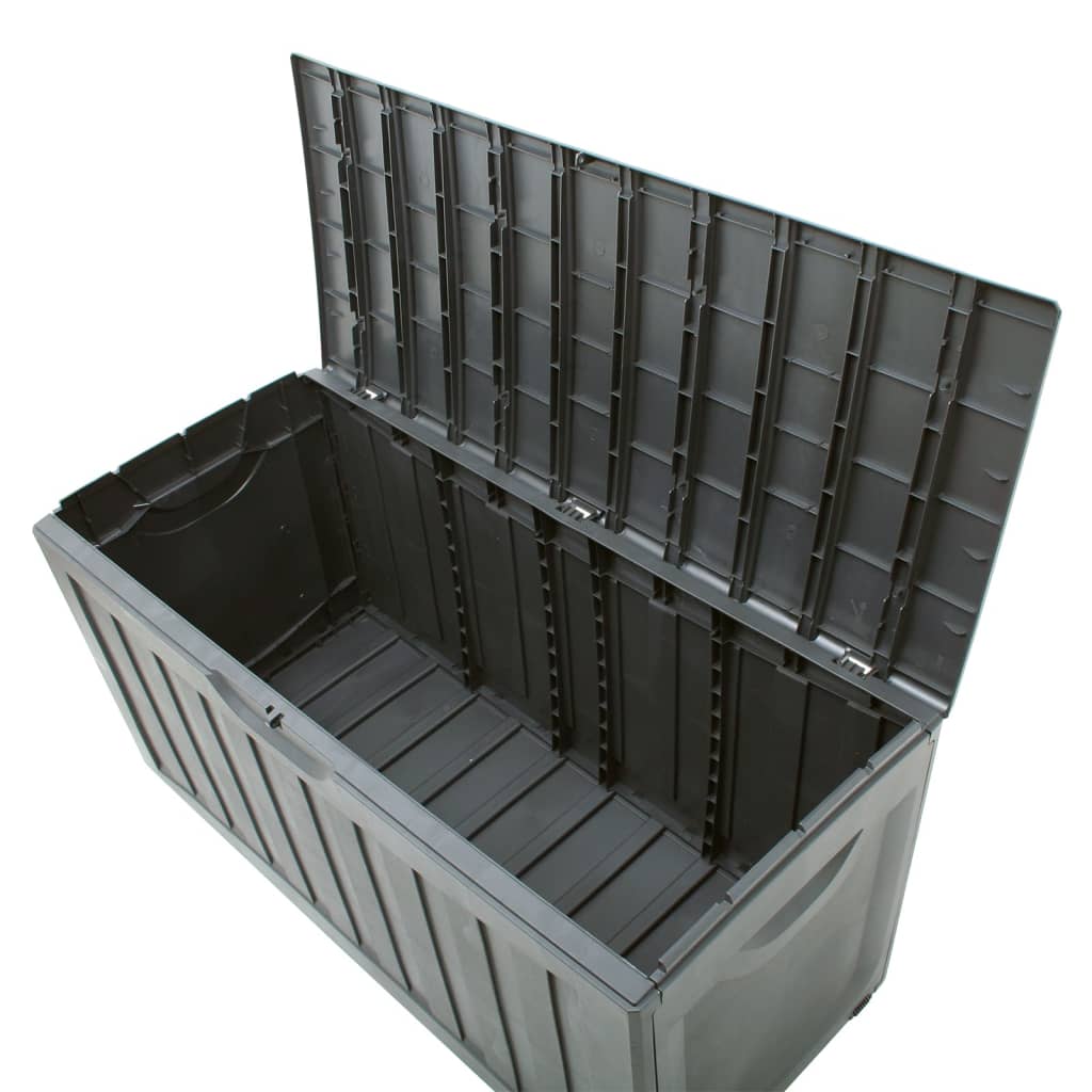 Oppbevaringsboks svart 118x53x57 cm polypropylen