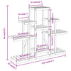 Blomsterstativ 110x25x96 cm heltre gran
