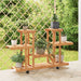 Blomsterstativ med hjul 110x25x78 cm heltre gran
