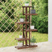 Blomsterstativ 75x25x140,5 cm heltre gran