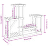 Blomsterstativ 90x25x73,5 cm heltre gran