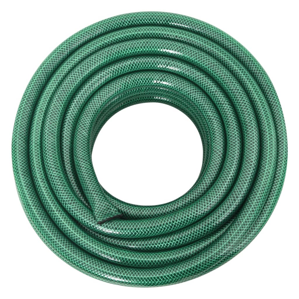 Hageslange med monteringssett grønn 0,75" 30 m PVC vidaXL