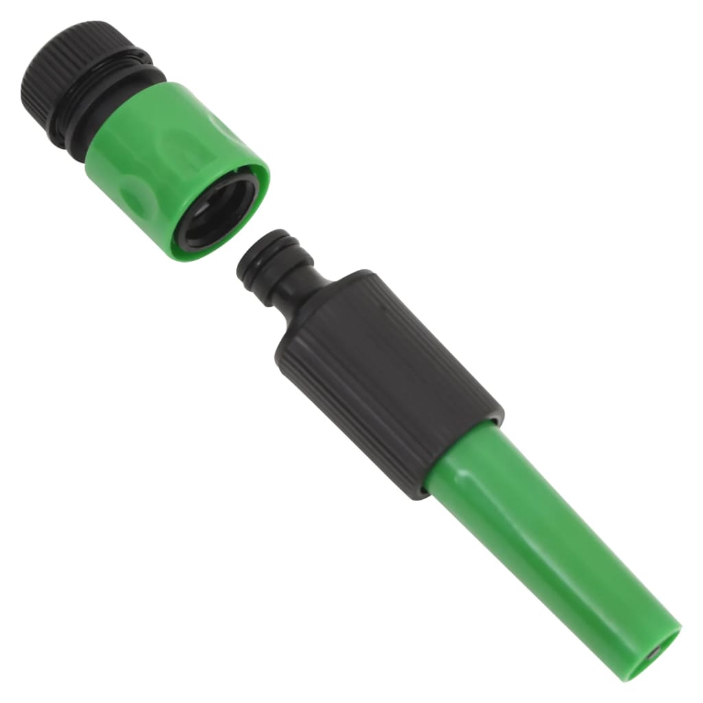Hageslange med monteringssett grønn 0,75" 50 m PVC vidaXL