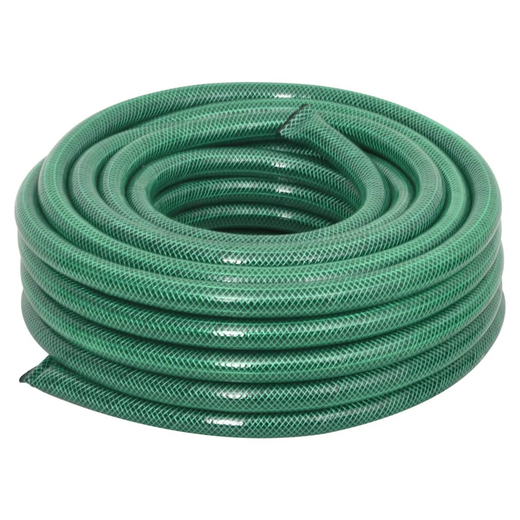 Hageslange med monteringssett grønn 0,75" 100 m PVC vidaXL