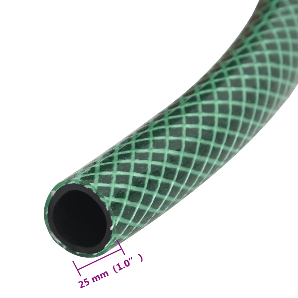 Hageslange grønn 1" 10 m PVC vidaXL