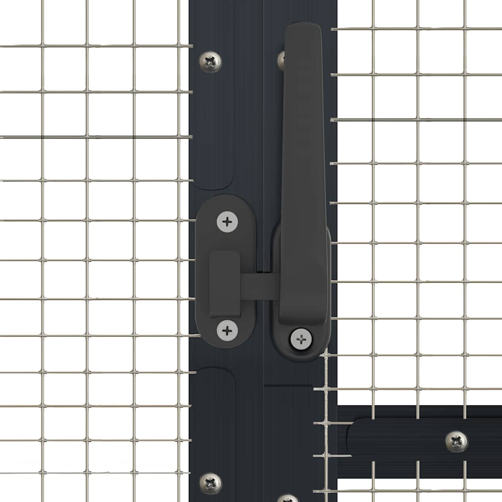 Fuglehus antrasitt 1,79x3x1,85 m aluminium