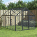 Fuglehus antrasitt 1,79x3x1,85 m aluminium