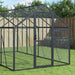 Fuglehus antrasitt 1,79x8x1,85 m aluminium