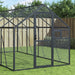 Fuglehus antrasitt 1,79x10x1,85 m aluminium